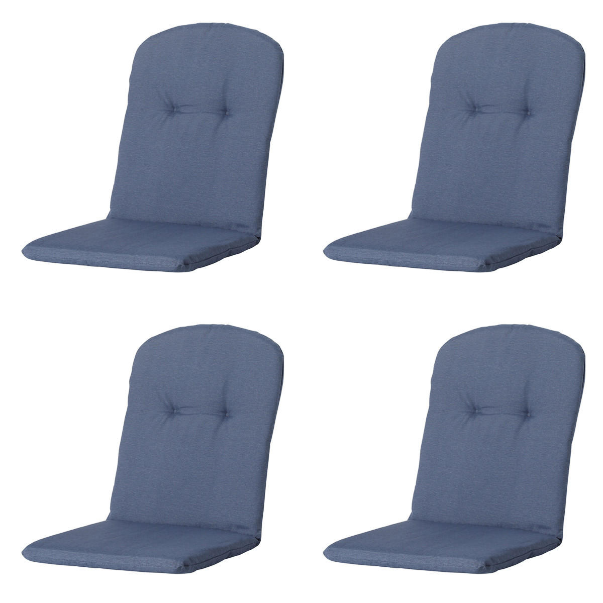 GARTENSTUHLKISSEN Panama 96/45 cm 4er-Set - Dunkelblau, Textil (45/5/96cm) - Madison