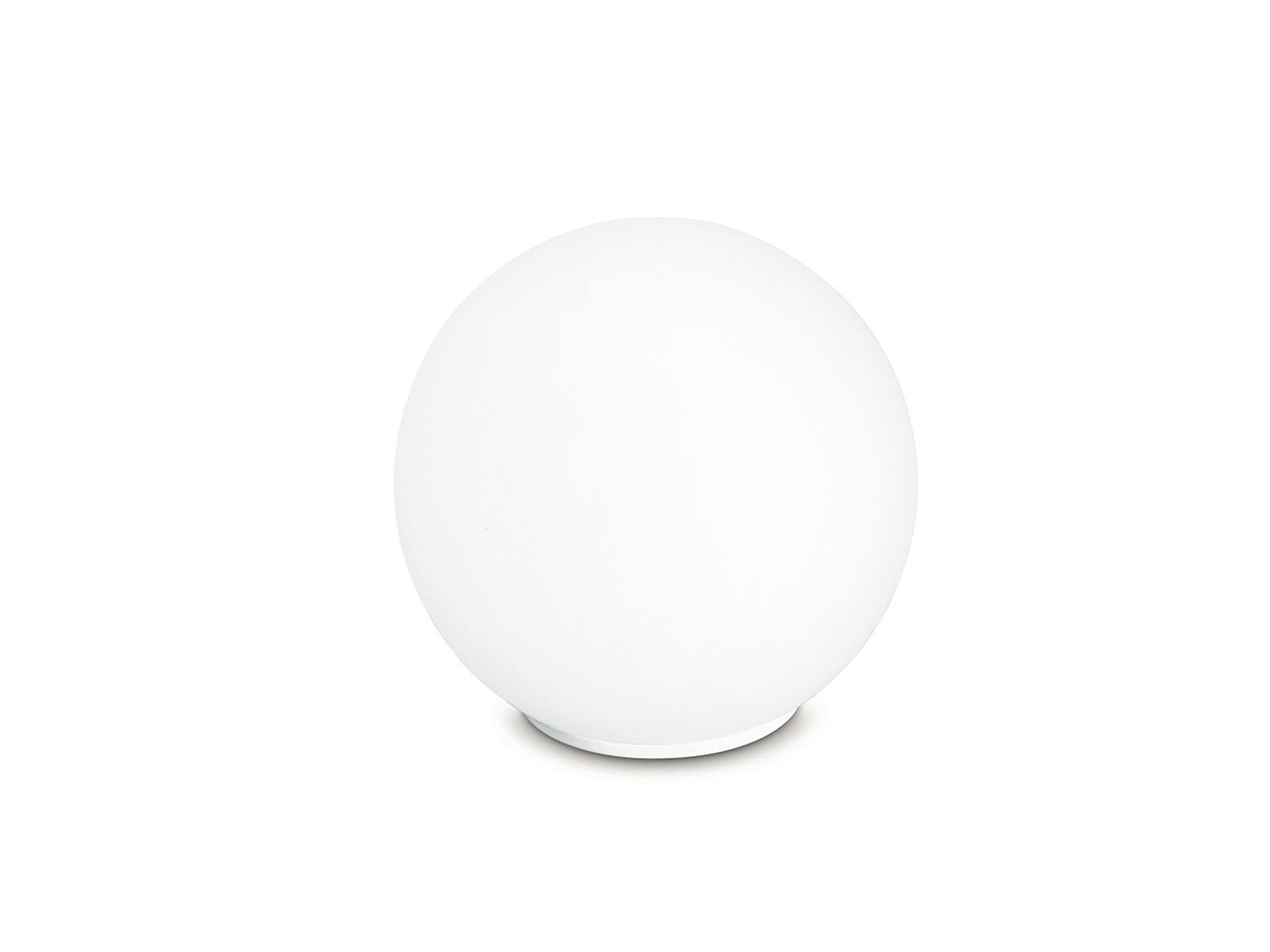 LED-TISCHLEUCHTE Glaskugel Lampenschirm, Ø15cm - Weiß, Glas/Metall (15/15/16cm) - meineWunschleuchte