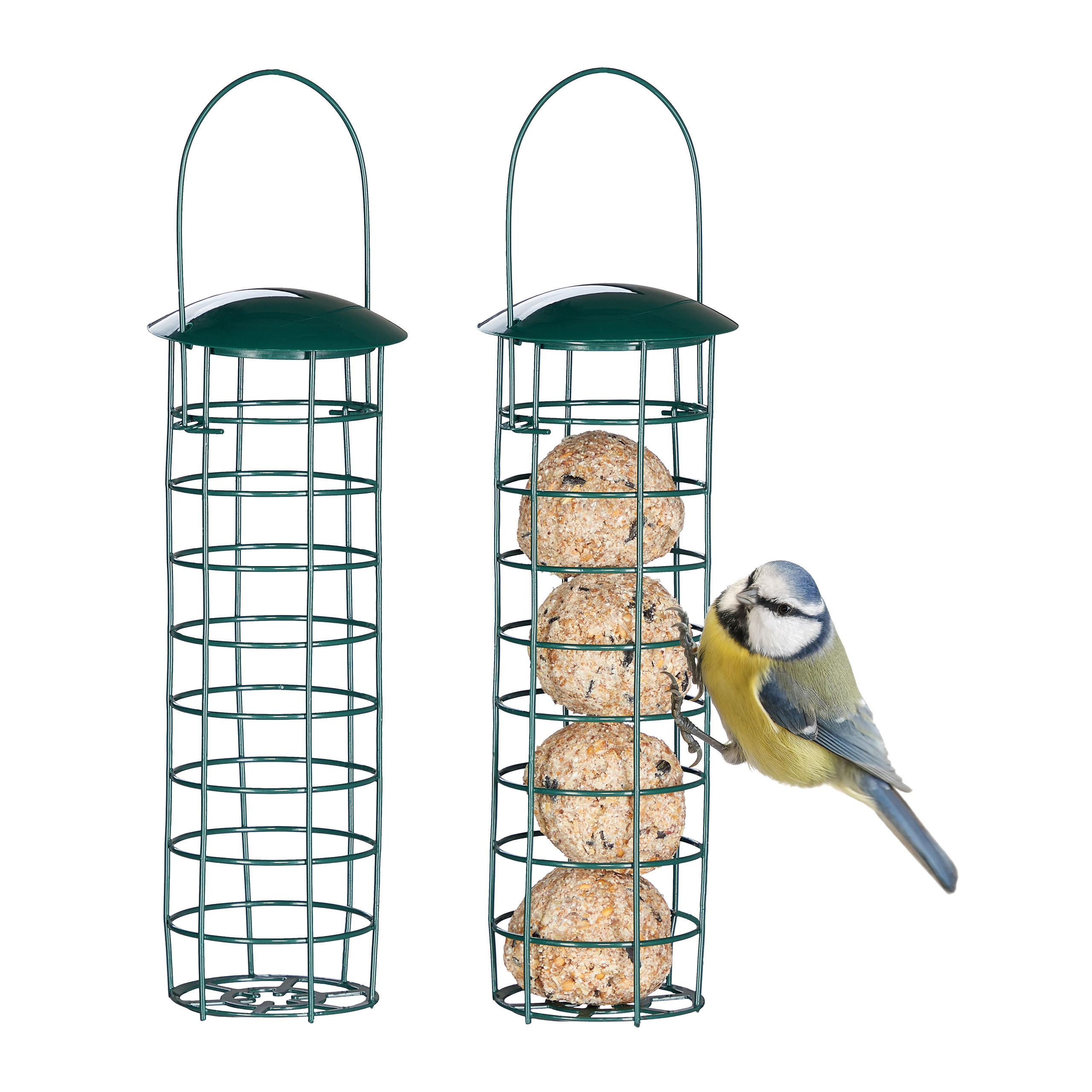 2XMEISENKNÖDELHALTER - Dunkelgrün, Kunststoff/Metall (8.5/31/8.5cm) - Relaxdays