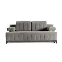 SCHLAFSOFA Aruna, Grau - Grau, Textil/Metall (200/90/98cm) - Bettso