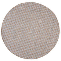 TEPPICH Braun In-Outdoor Geometrisch, Einfarbig - Rund,Kurzflor,Modern - Grau - 200 x 200 cm - Braun/Grau, Textil (200/200cm) - Mazovia