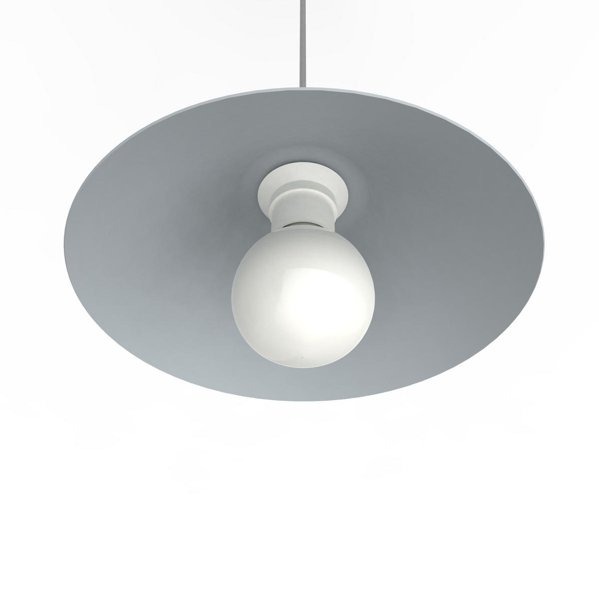 HÄNGELEUCHTE Chapeau - Grau, Metall (25/25/10cm) - Lumicom