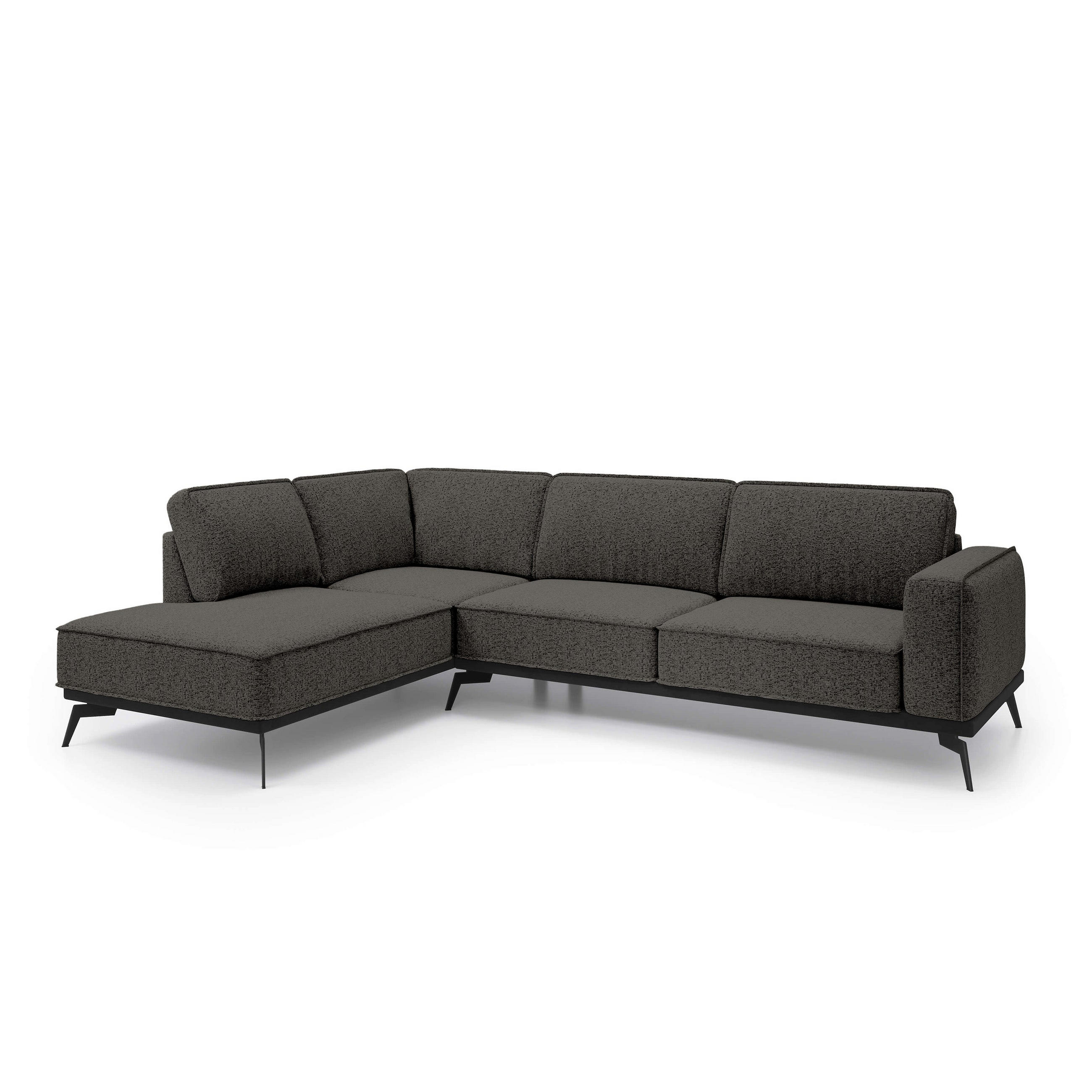 Pillovely Ecksofa Braun 293x90x200 cm