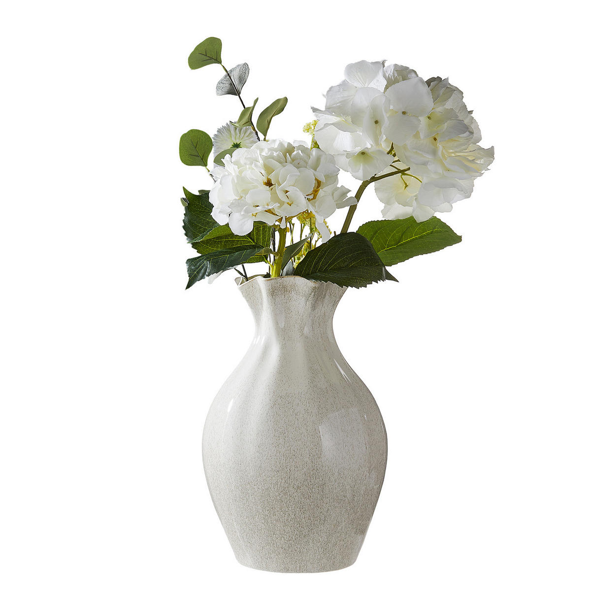 VASE Selina - Weiß, Keramik (37cm) - Butlers