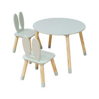 KINDERSITZGRUPPE Grün 60/60/44 cm - Jadegrün, Holzwerkstoff (60/44/60cm) - Mobili Rebecca