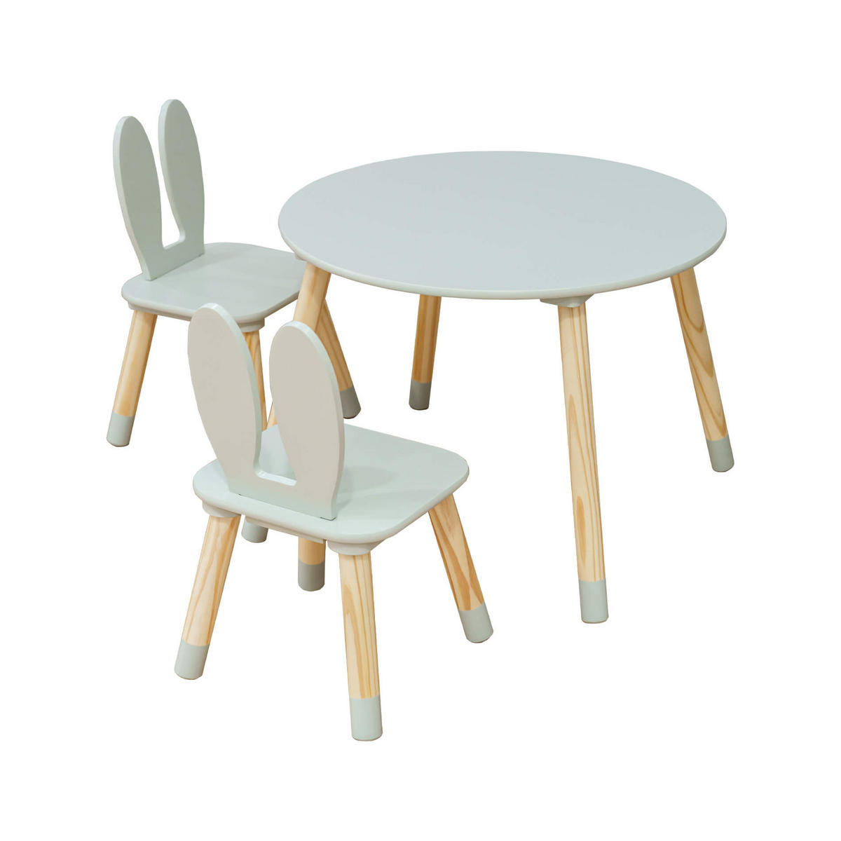 KINDERSITZGRUPPE Grün 60/60/44 cm - Jadegrün, Holzwerkstoff (60/44/60cm) - Mobili Rebecca