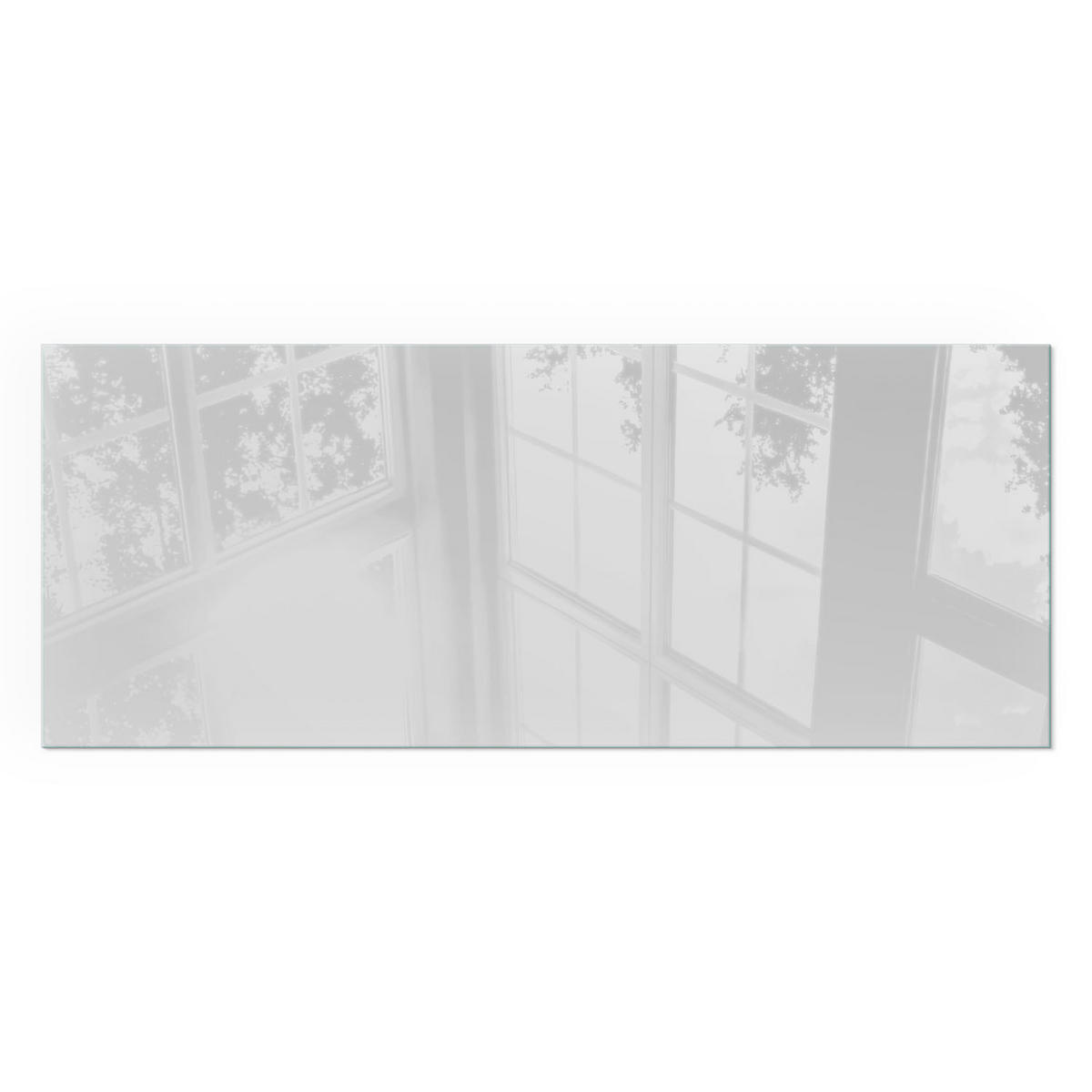 GLASPLATTE für Kamin 125x50 cm - Grau, Glas (125/50/0.4cm) - TULUP