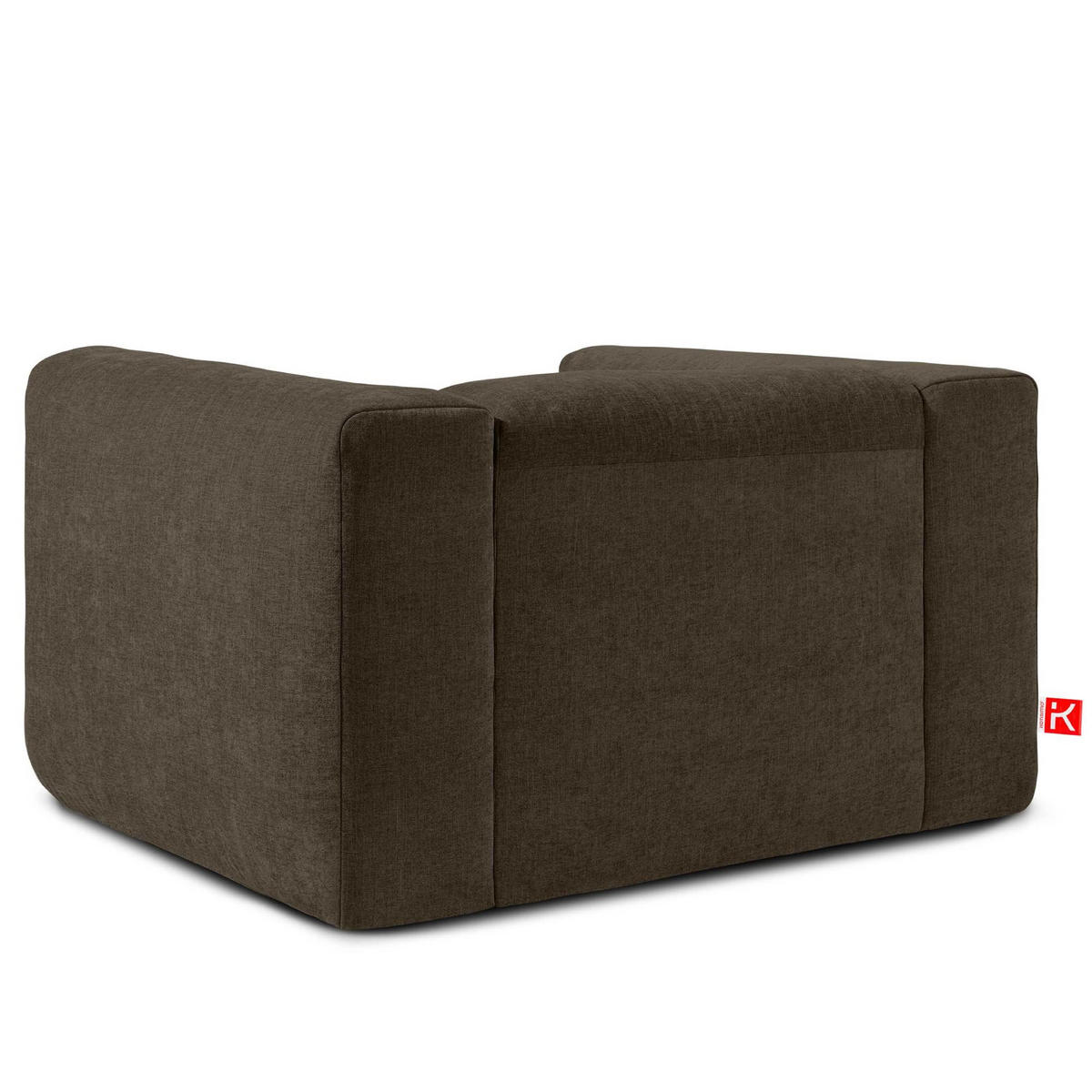 SESSEL BUFFO , Braun - Braun, Textil (130/73/96cm) - KONSIMO®