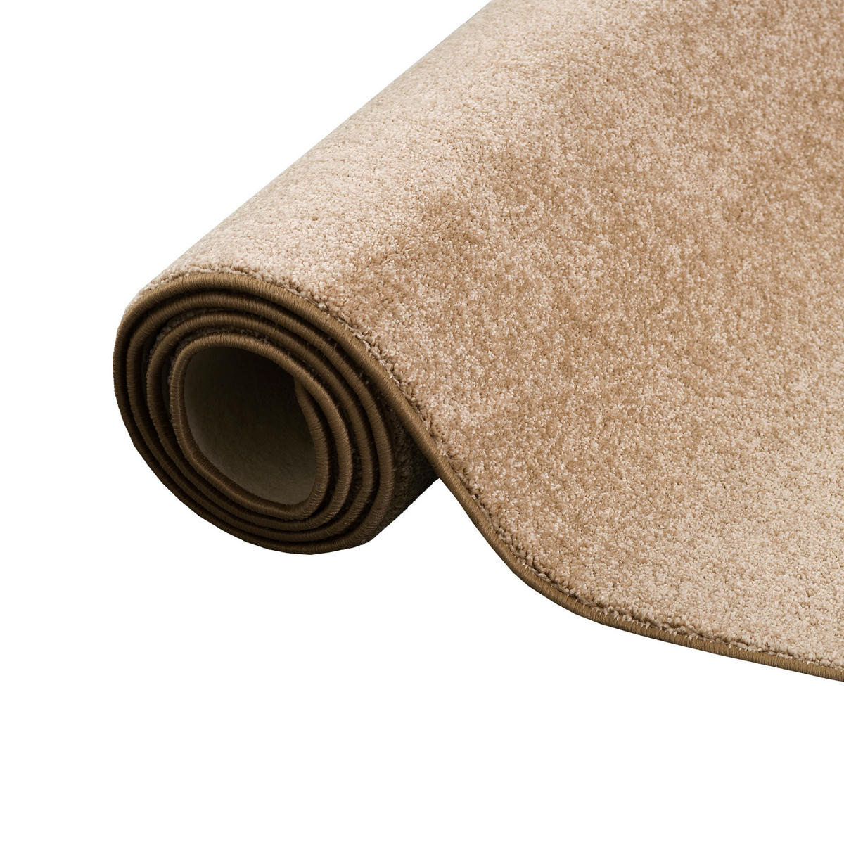 HOCHFLOR VELOURS LÄUFER TEPPICH LUNA - Beige, Textil (80/400cm) - Snapstyle