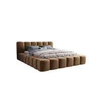 STAURAUMBETT Vero Hellbraun 200x200 cm - Hellbraun, Textil (200/200cm) - B&B Home