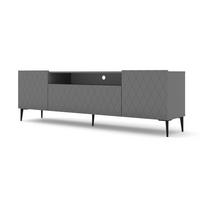 TV LOWBOARD Graphit, Schwarz 193/60/40 - Graphitfarben, Holzwerkstoff (193/60/40cm) - RAUMHIRSCH FURNITURE