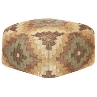POUF Maguri 50/50/30 cm - Braun, Naturmaterialen (50/30/50cm) - Beliani