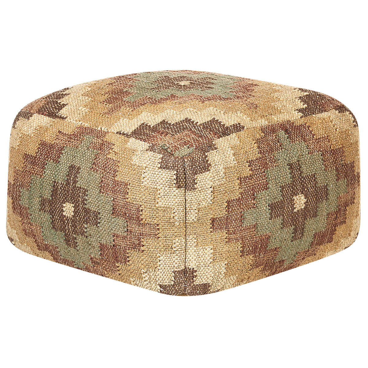 POUF Maguri 50/50/30 cm - Braun, Naturmaterialen (50/30/50cm) - Beliani