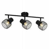 DECKENLEUCHTE Lydia 3-flammig 50/15/21 cm - Schwarz, Metall (50/15/21cm) - Nettlife