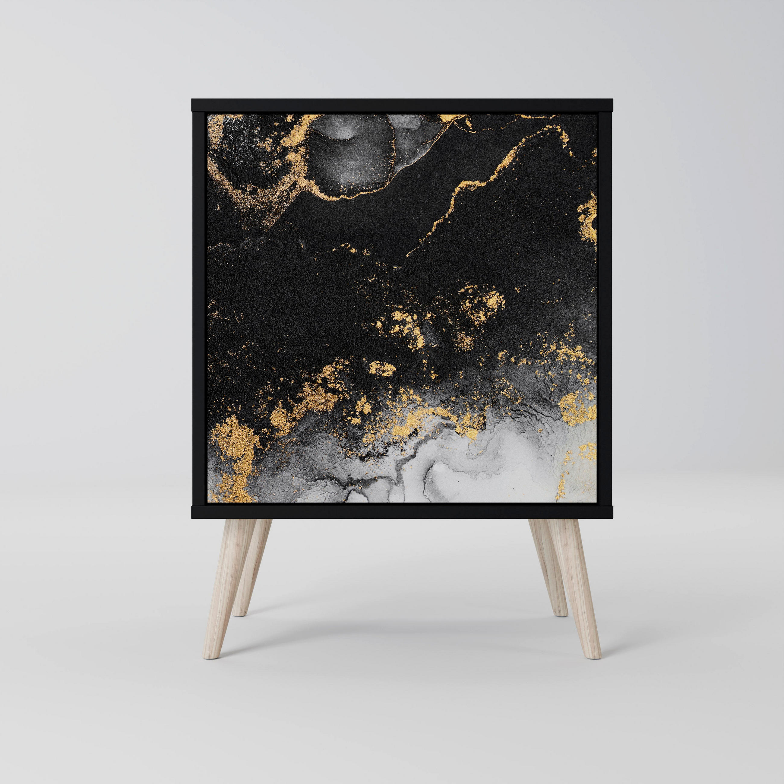 SpaceRebels Sideboard Schwarz 57.5x77.5x42 cm