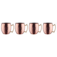 BECHER (4er Set) Moscow Mule - Roségold, Metall (0.47L) - BUTLERS