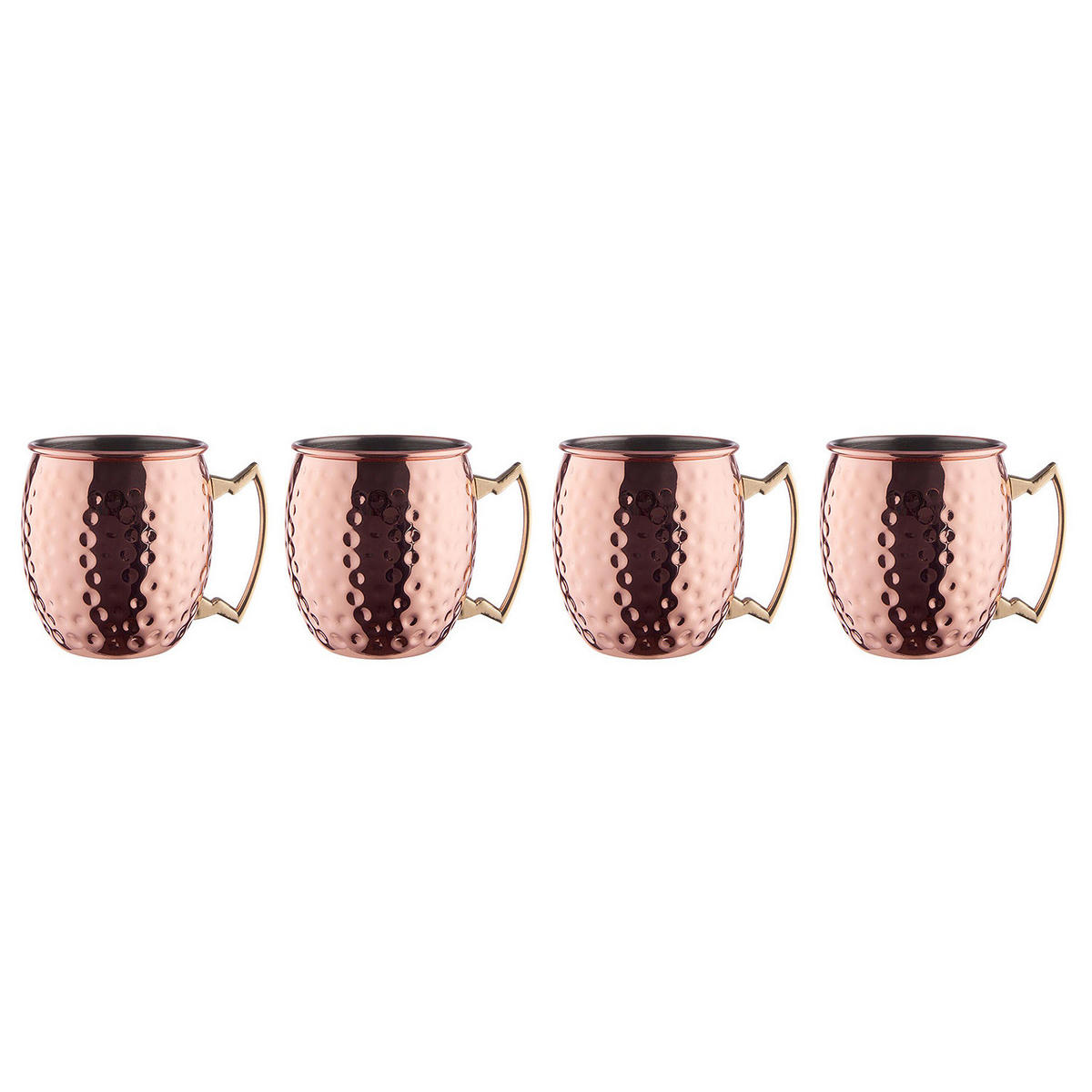 BECHER (4er Set) Moscow Mule - Roségold, Metall (0.47L) - BUTLERS