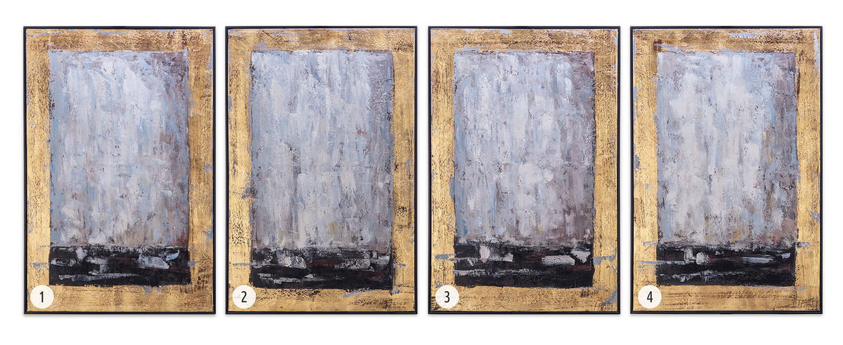 ACRYLBILD HANDGEMALT 60/90 cm - Schwarz/Grau, Textil (60/90cm) - KUNSTLOFT