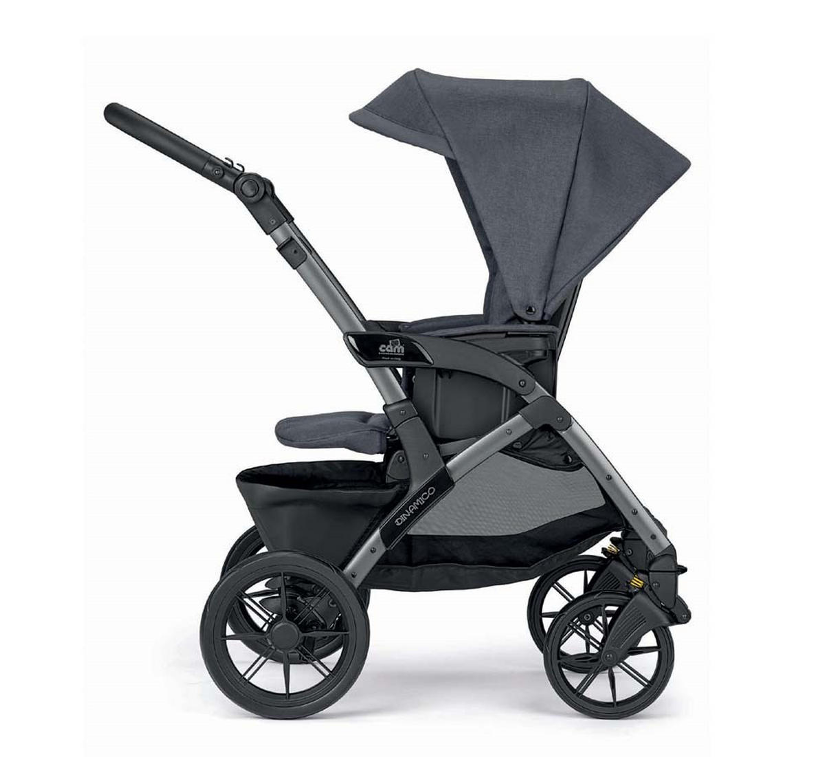 KOMBI-KINDERWAGEN Dinamico Smart 3in1 - Anthrazit, Kunststoff (57/87.3/100cm) - Cam il Mondo del Bambino S.p.A.