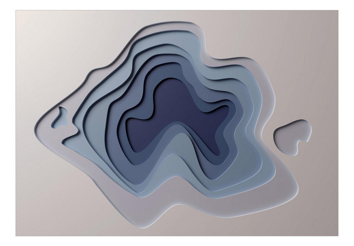 SELBSTKLEBENDE FOTOTAPETE 196/140 cm - Blau/Beige, Kunststoff/Textil (196/1cm) - KUNSTLOFT