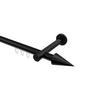 INNENLAUF-GARDINENSTANGEN-SET Prestige Savio 320 cm (geteilt in 2 x 160 cm), 1-läufig, 20 mm Ø Schwarz - Schwarz, Metall (320cm) - INTERDECO