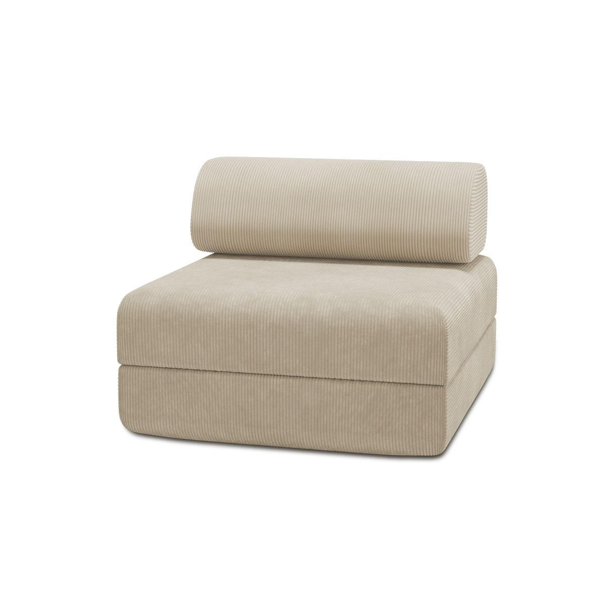 VERWANDLUNGSSESSEL aus beigefarbenem Cord - Beige, Textil (95/70.5/95cm) - Kimo