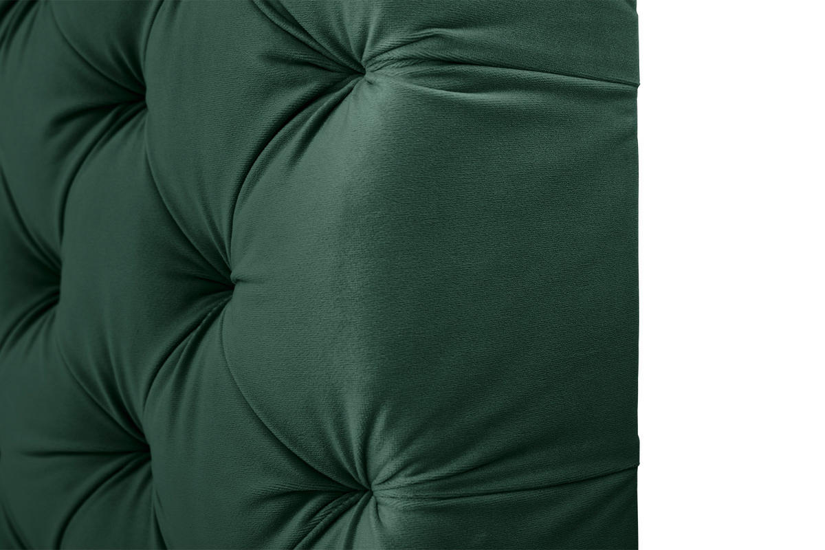 BOXSPRINGBETT MIT VISCO-TOPPER SINDAR Dunkelgrün Webstoff - Dunkelgrün/Silberfarben, Textil (200/200cm) - KAWOLA