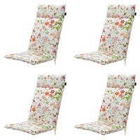 GARTENSTUHLKISSEN Milly 120/50 cm 4er-Set - Hellrosa/Dunkelrosa, Textil (50/8/120cm) - Madison