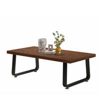 COUCHTISCH Modern Holz Metall 100 x 55 x 46,5 cm Wohnzimmertisch - Walnussfarben, Holzwerkstoff/Metall (55/100/46.5cm) - Quality Elegance