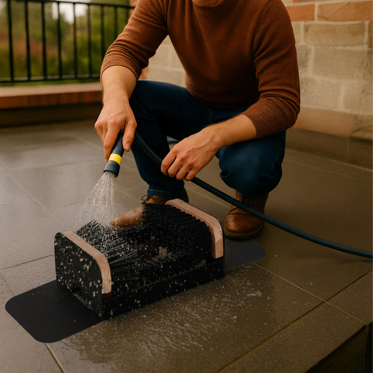 SCHUHABSTREIFER - Schwarz, Holz/Kunststoff (44.5/15.5cm) - Relaxdays