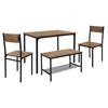 ESSTISCH Set 4-teilig - Eichefarben, Holzwerkstoff (70/86.5/110cm) - ML-DESIGN