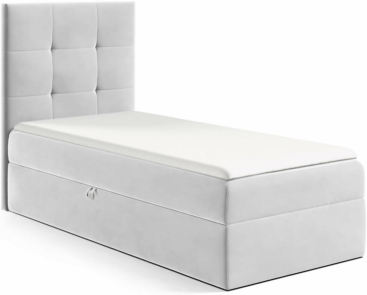 KINDERBETT MINO 2 - Hellgrau, Holzwerkstoff (104/208cm) - Meblini