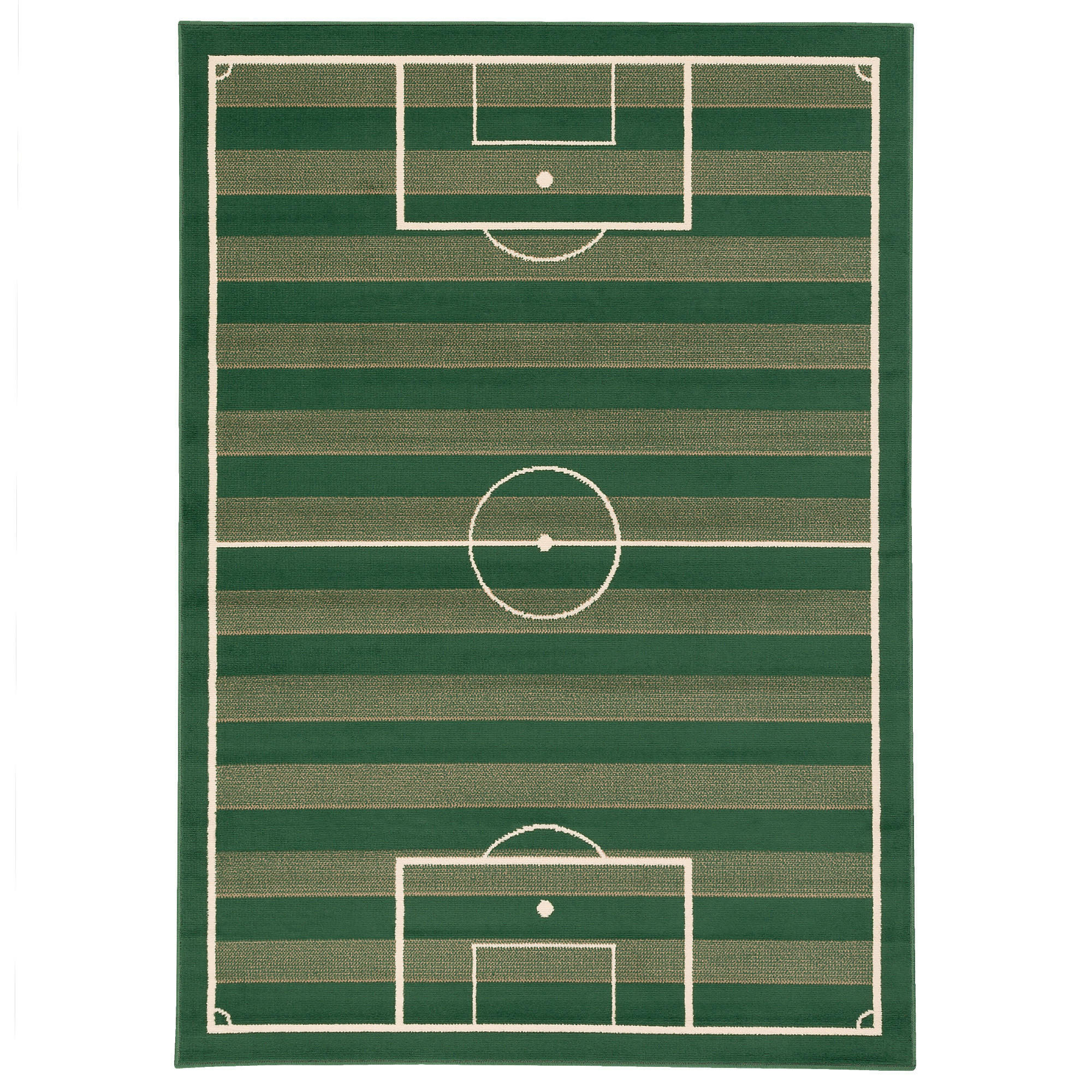TRENDLINE TEPPICH FUSSBALLPLATZ - Grün, Textil (80/150cm) - Pergamon