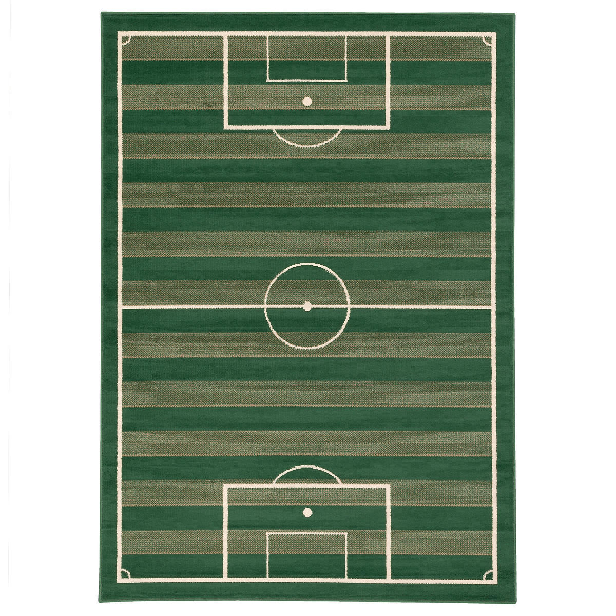 TRENDLINE TEPPICH FUSSBALLPLATZ - Grün, Textil (80/150cm) - Pergamon