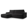 ECKSOFA MONOS Schwarz L - Links - Schwarz, Kunststoff/Textil (168/260cm) - Luxkor24