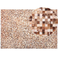 KURZFLOR-TEPPICH Torul 230/160 cm - Braun, Fell (160/230cm) - Beliani