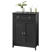 BADEZIMMERSCHRANK Grau - Grau, Holzwerkstoff (60/87/35cm) - SoBuy