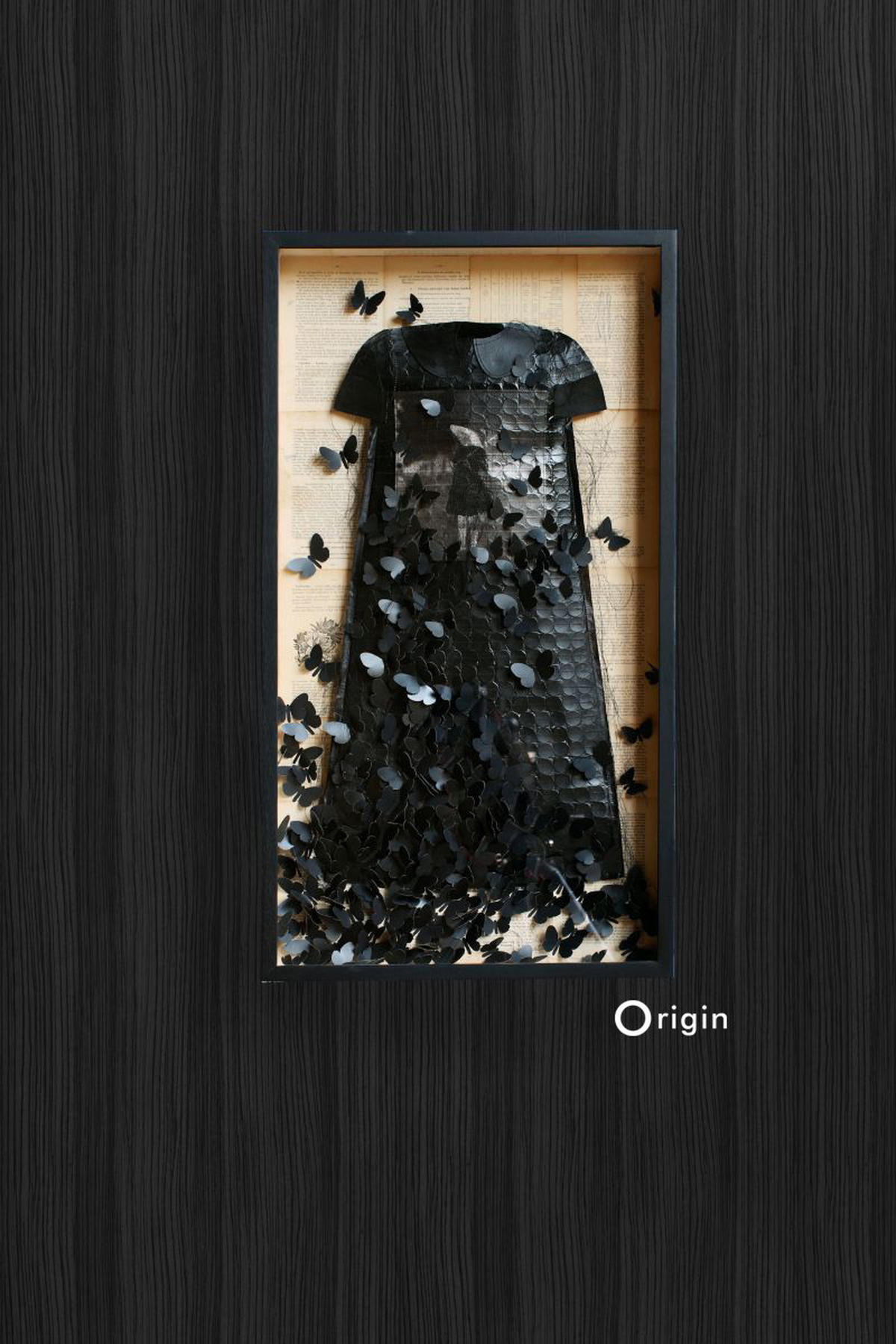 TAPETE Streifenmuster 53 cm x 10.05 m - Schwarz, Papier (53/1000cm) - Origin Wallcoverings