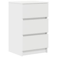 NACHTTISCH Mit 3 Schubladen Weiss 39/35/65 Cm - Weiß, Holzwerkstoff (35/65/39cm) - vidaXL