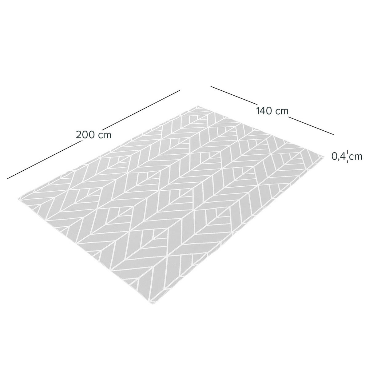 IN-/OUTDOORTEPPICH - Kunstfaser - Grau, Textil (140/200cm) - home24