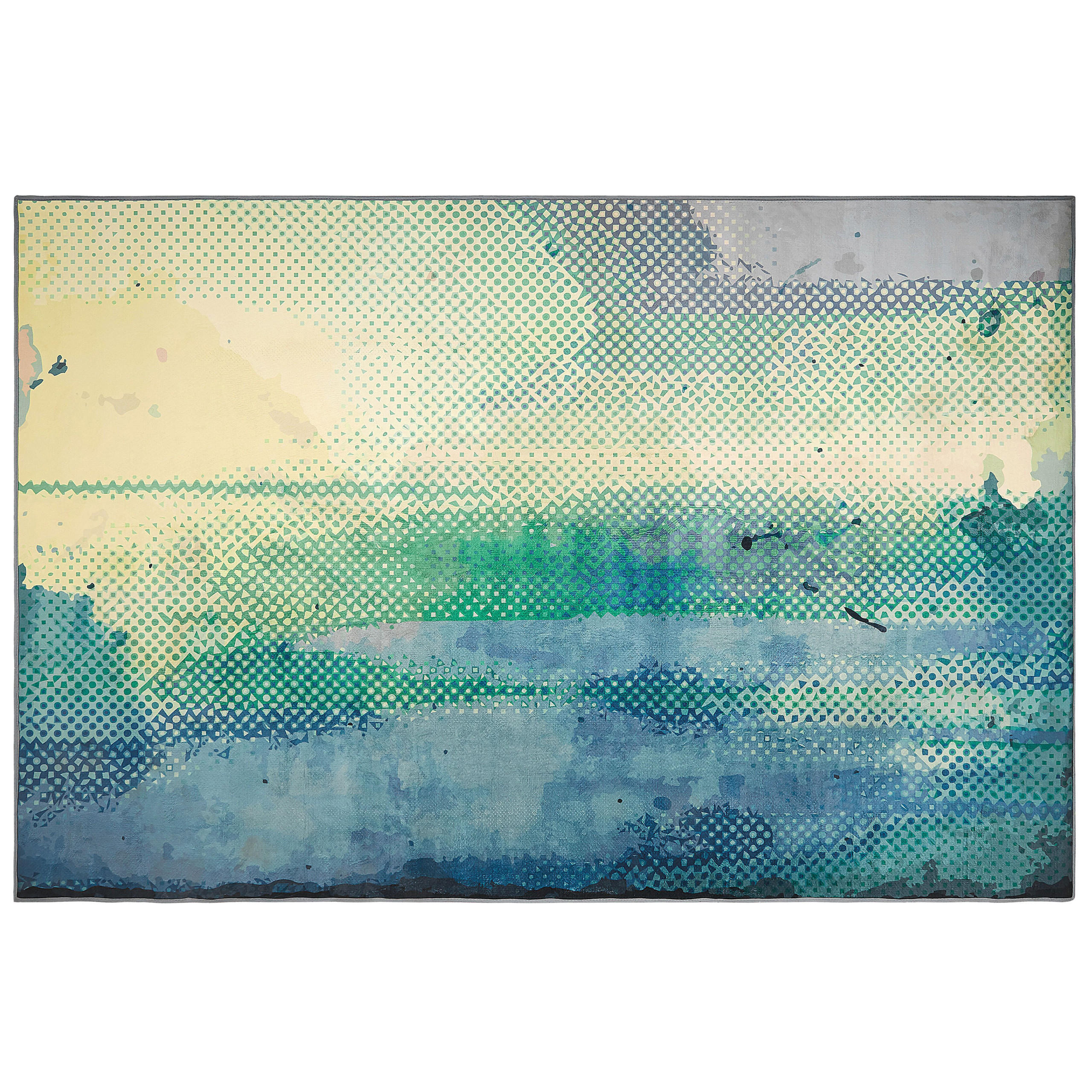 KURZFLOR-TEPPICH Susuz 230/160 cm - Multicolor, Kunststoff (160/230cm) - Beliani