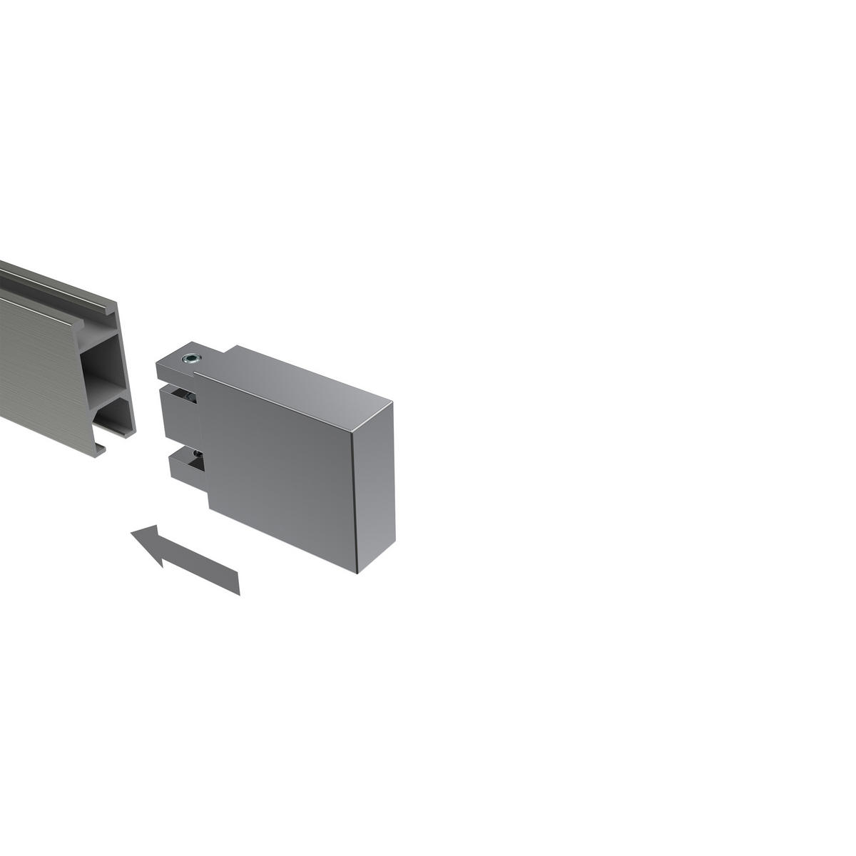 ENDSTÜCKE FÜR GARDINENSTANGEN 14x35 mm, Lox Chrom, Packung 2 Stück - Chromfarben, Metall (5.2/3.4/3.4cm) - INTERDECO