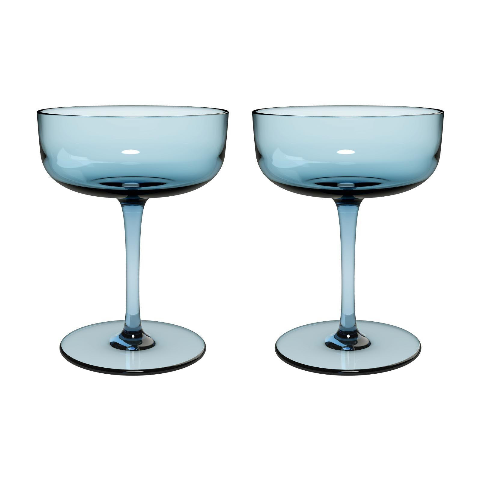SEKTSCHALEN / DESSERTSCHALEN Like Glass Ice 100 ml 2er Set - Blau, Glas (0.1L) - like.Villeroy & Boch