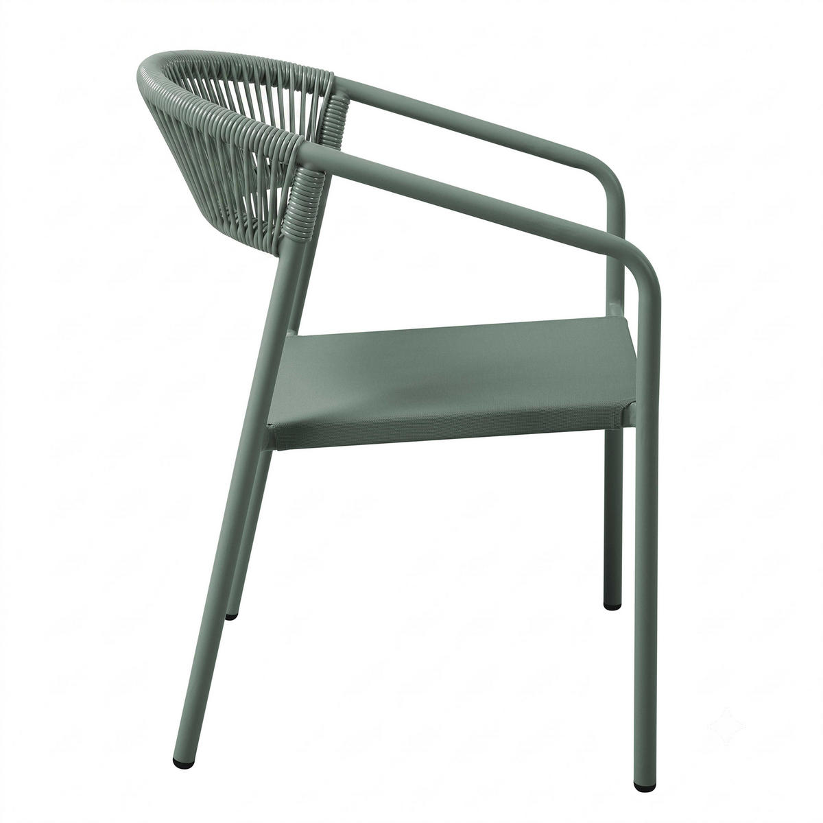 GARTENSTUHL, Nocera, grün - Grün, Metall (59.5/79/55cm) - Oviala