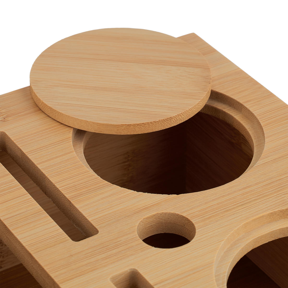 COUCHBAR - Hellbraun, Holz/Wellpappe (40/10.5/26cm) - Relaxdays