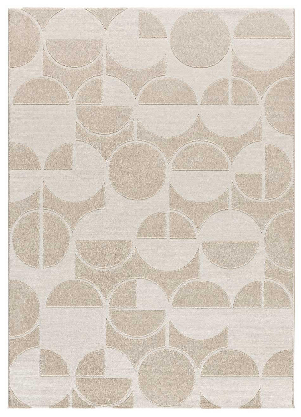 WEBTEPPICH beige Flora 80/150 cm - Beige/Weiß, Naturmaterialien/Textil (80/150cm) - Atticgo