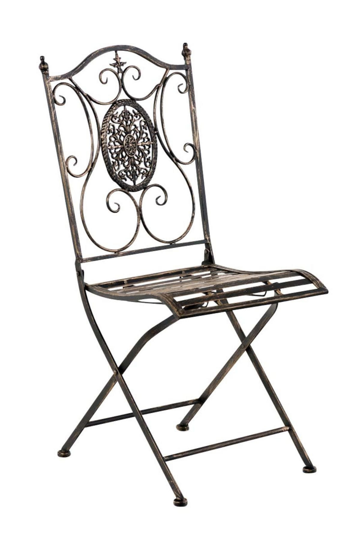STÜHLE Sidan - 2er Set bronze - Braun, Metall (42/91.5/49cm) - TPFGarden