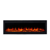 ELEKTROKAMIN Bozen 150 cm - Schwarz, Metall (12/46/150cm) - Sedex