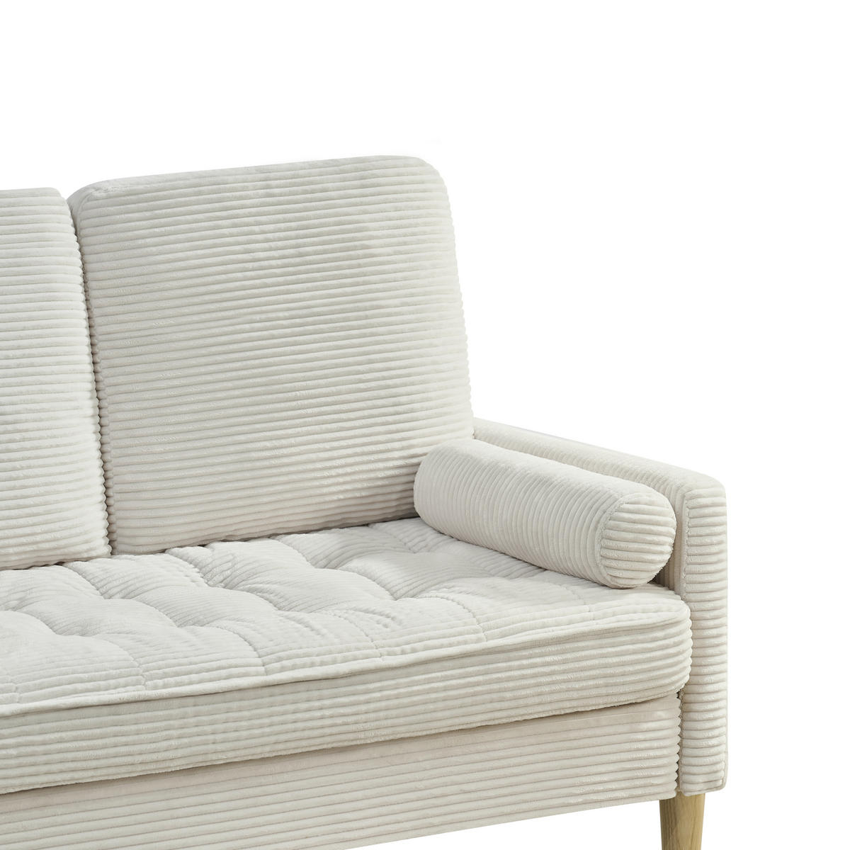 SOFA 2-Sitzer 121/76/87 cm Beige - Beige, Textil (76/87/121cm)