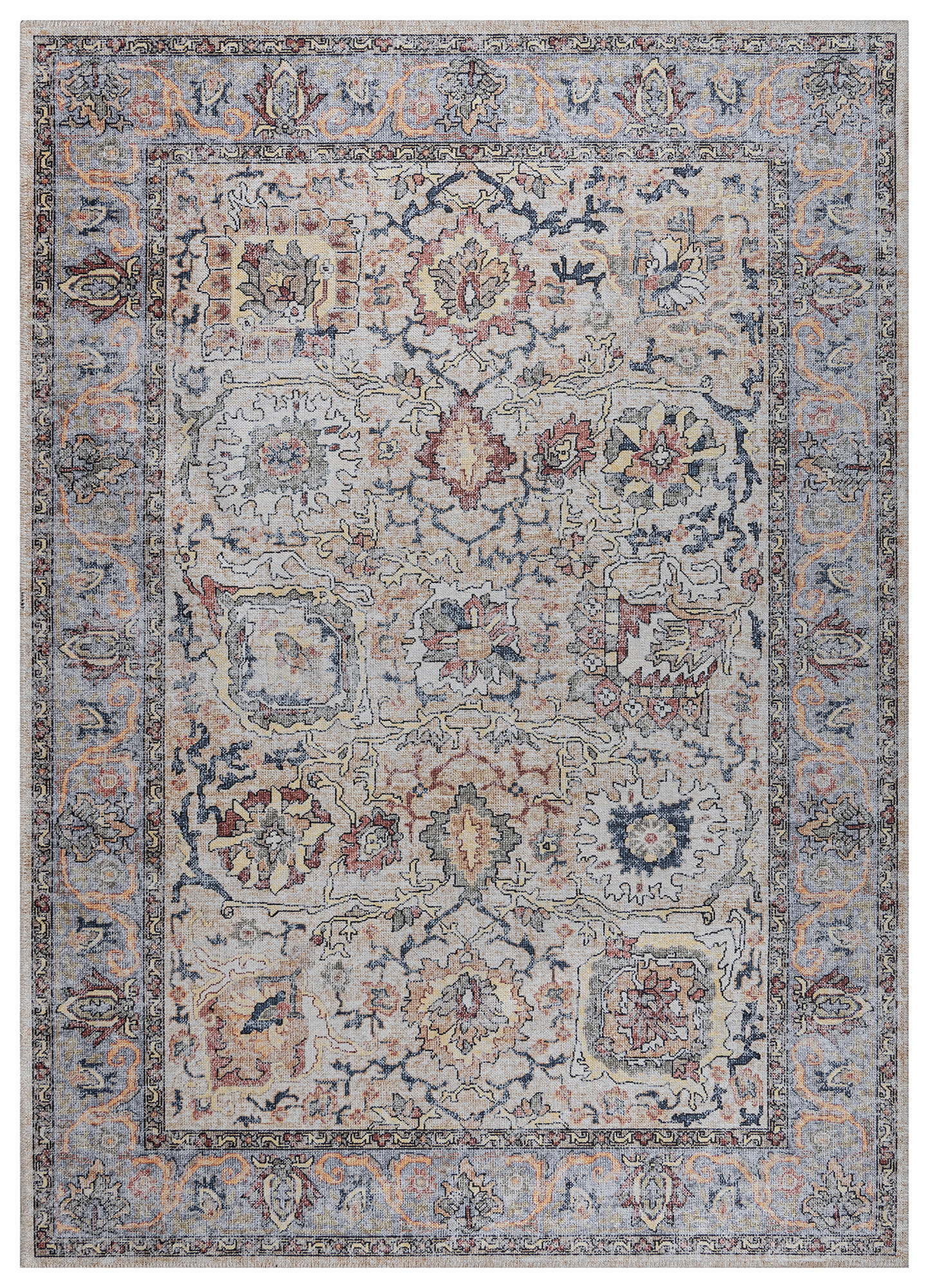 TEPPICH DUBAI multicolor vintage 120/180 cm - Multicolor, Textil (120/180cm) - Tapiso